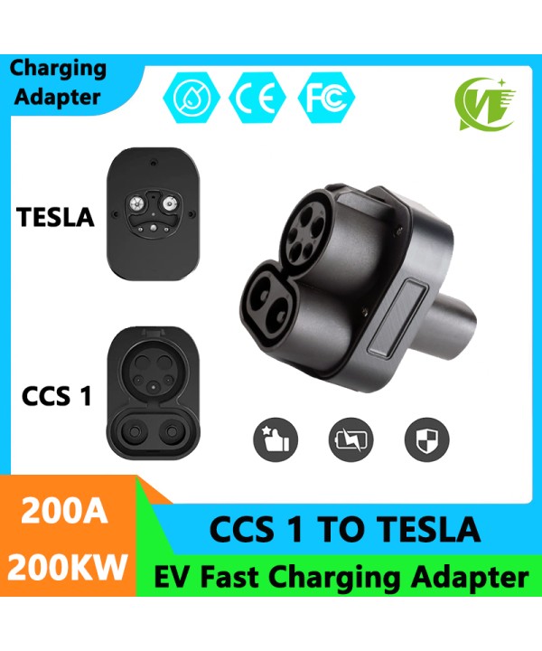 For Tesla Model 3/X/Y/S EV Charger DC Adapter CCS1 To Tesla 200KW Electric Vehicle Convertor Charging Station COMBO Converter