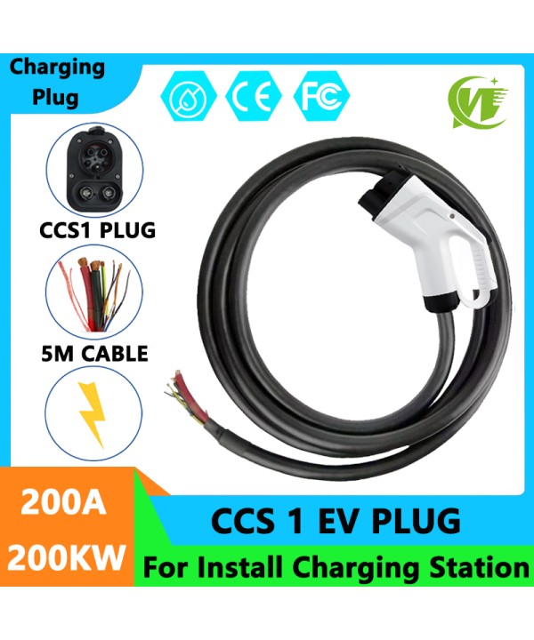 CCS Combo 1 EV Adapter EV Charger CCS 1 Plug CCS1 Charging Connector 1000V200A DC for COMBO CCS EV Accessories
