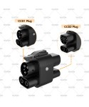 WUFEN MAX 250KW DC+AC From CCS2 Charger to CCS1 EV CCS2 to CCS1 Electric Vehicle Charger DC Fast Ev Charging Adapter Auto parts