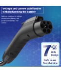 Electric Car Charger 3.5KW 16A GBT 20234 Portable EV Charger Wallbox Charging Cable for Electric Vehicles BYD