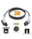 WUFEN EV Charging Cable Type2 To Type1 Charging Station Female To Male Electric Vehicle Cord 32A 7.2KW 1P Car Charging Cable 5M
