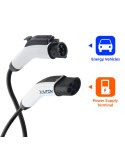 WUFEN EV Charging Cable Type2 To Type1 Charging Station Female To Male Electric Vehicle Cord 32A 7.2KW 1P Car Charging Cable 5M