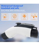 Type2 to Type1 EV Charger Adapter 32A Single Phase Compatible with Type 2 Charger for Electric Car with SAE J1772 Charging Socket