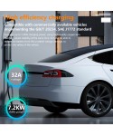 HOT Selling 32A 7.2KW AC EV Charging Adapter with Charging Switch GBT to Type 1 GB/T Female Plug with Type 1 Female Converter for J1772 Electric Vehicle
