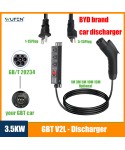WUFEN EVSE Discharg Cable GBT 3.5KW 16A 110V With 1-15Plug and 5-15Plug Socket for Electric Car Side V2L For GBT BYD Branded car