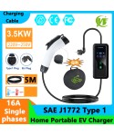 3600W Portable Type2 IEC62196-2 EV Charger Type1 SAE J1772 Electric Car Charger GBT EVSE Charging Cable Wallbox EU Plug